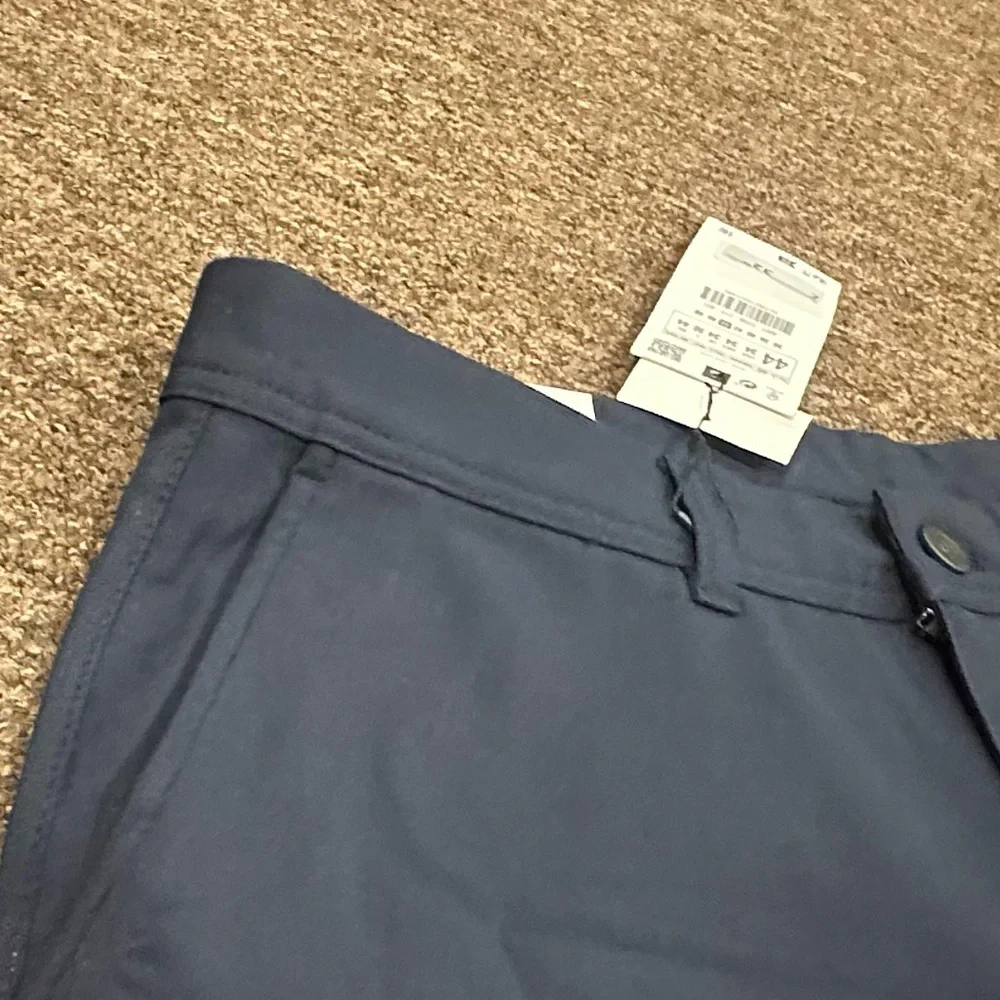 NWT! Zara Men's The Melange Blue Chinos Versatile Straight Leg Pant Sz 34 - Picture 4 of 5